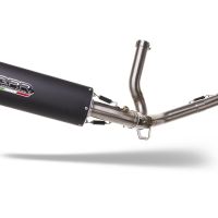 GPR auspuff kompatibel mit  Suzuki V-Strom 650 2021-2025, Furore Evo4 Nero, Zugelassener legaler Mid-Full-Systemauspuff mit ABE, einschließlich abnehmbarem DB-Killer und Katalysator 