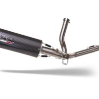 GPR auspuff kompatibel mit  Suzuki V-Strom 650 2021-2025, Furore Evo4 Poppy, Zugelassener legaler Mid-Full-Systemauspuff mit ABE, einschließlich abnehmbarem DB-Killer und Katalysator 