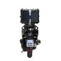 GPR TECH Sym ADX 300 2024/2026 e5 Plus Topcase aus Aluminium, schwarze Farbe mit spezifischer Platte enthalten Kapazität Liter 35