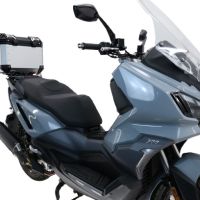 GPR TECH Sym ADX 300 2024/2026 e5 Plus Topcase aus Aluminium, silberfarben mit spezifischer Platte inklusive Kapazität Liter 35