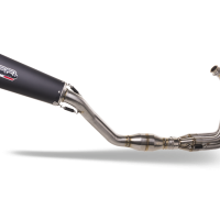 GPR auspuff kompatibel mit  Triumph Daytona 660 2023-2025, New Grand Prix Evo Black Titanium, Homologierte auspuff mit verbindungsrohr und katalysator 