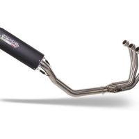GPR auspuff kompatibel mit  Triumph Daytona 660 2023-2025, Furore Nero, Racing-Komplettsystem-Auspuff, einschließlich Krümmer und abnehmbarem DB-Killer 