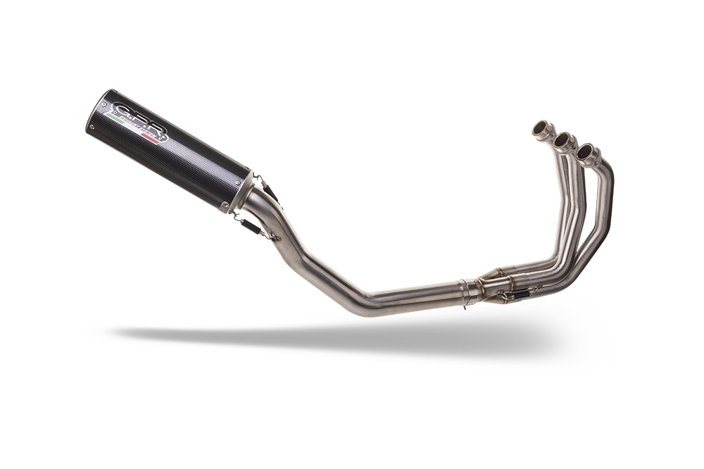 GPR auspuff kompatibel mit  Yamaha Tracer 9 GT 2021-2024, M3 Poppy , Racing-Komplettsystem-Auspuff, einschließlich Krümmer und abnehmbarem DB-Killer 