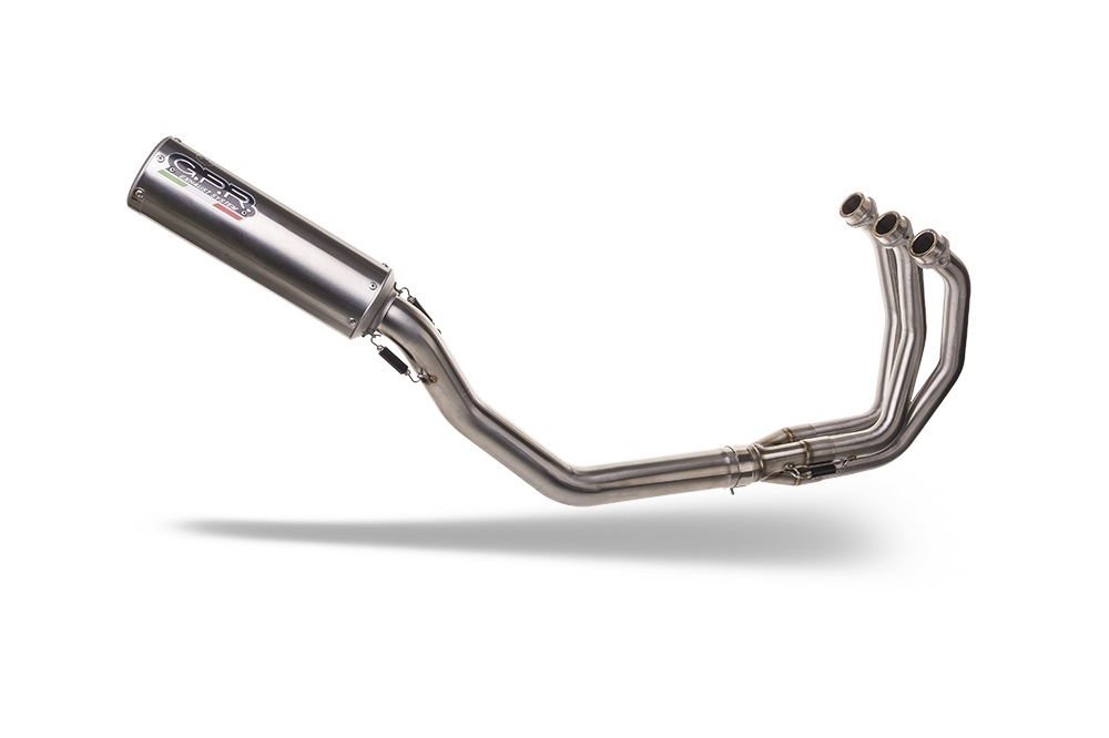 GPR auspuff kompatibel mit  Triumph Trident 660 2021-2024, M3 Inox , Racing-Komplettsystem-Auspuff, einschließlich Krümmer und abnehmbarem DB-Killer 
