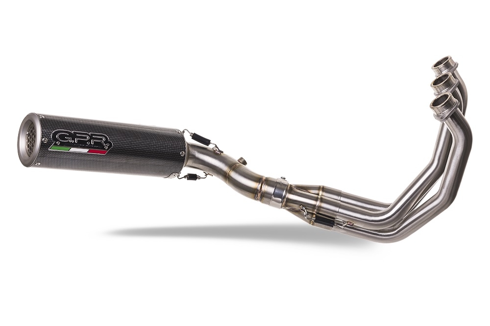 GPR auspuff kompatibel mit  Yamaha Mt-09 2014-2020, M3 Poppy , Racing-Komplettsystem-Auspuff, einschließlich Krümmer und abnehmbarem DB-Killer 