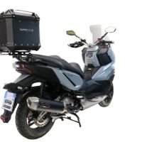 GPR TECH Sym ADX 300 2024/2026 e5 Plus Topcase aus Aluminium, schwarze Farbe mit spezifischer Platte enthalten Kapazität Liter 45
