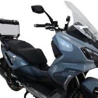 GPR TECH Sym ADX 300 2024/2026 e5 Plus Topcase aus Aluminium, silberfarben mit spezifischer Platte inklusive Kapazität Liter 45