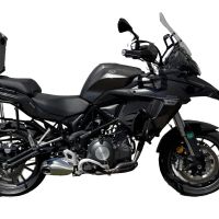 GPR TECH Benelli Trk 502 2017/2020 e4 Topcase aus Aluminium, schwarze Farbe mit spezifischer Platte enthalten Kapazität Liter 45