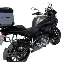 GPR TECH Benelli Trk 502 2017/2020 e4 Topcase aus Aluminium, silberfarben mit spezifischer Platte inklusive Kapazität Liter 45