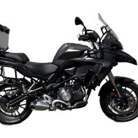 GPR TECH Benelli Trk 502 X 2021/2024 e5 Topcase aus Aluminium, silberfarben mit spezifischer Platte inklusive Kapazität Liter 45