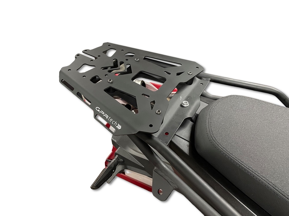 GPR TECH Voge 625DSX 2024/2026 e5 Topcase aus Aluminium, silberfarben mit spezifischer Platte inklusive Kapazität Liter 45