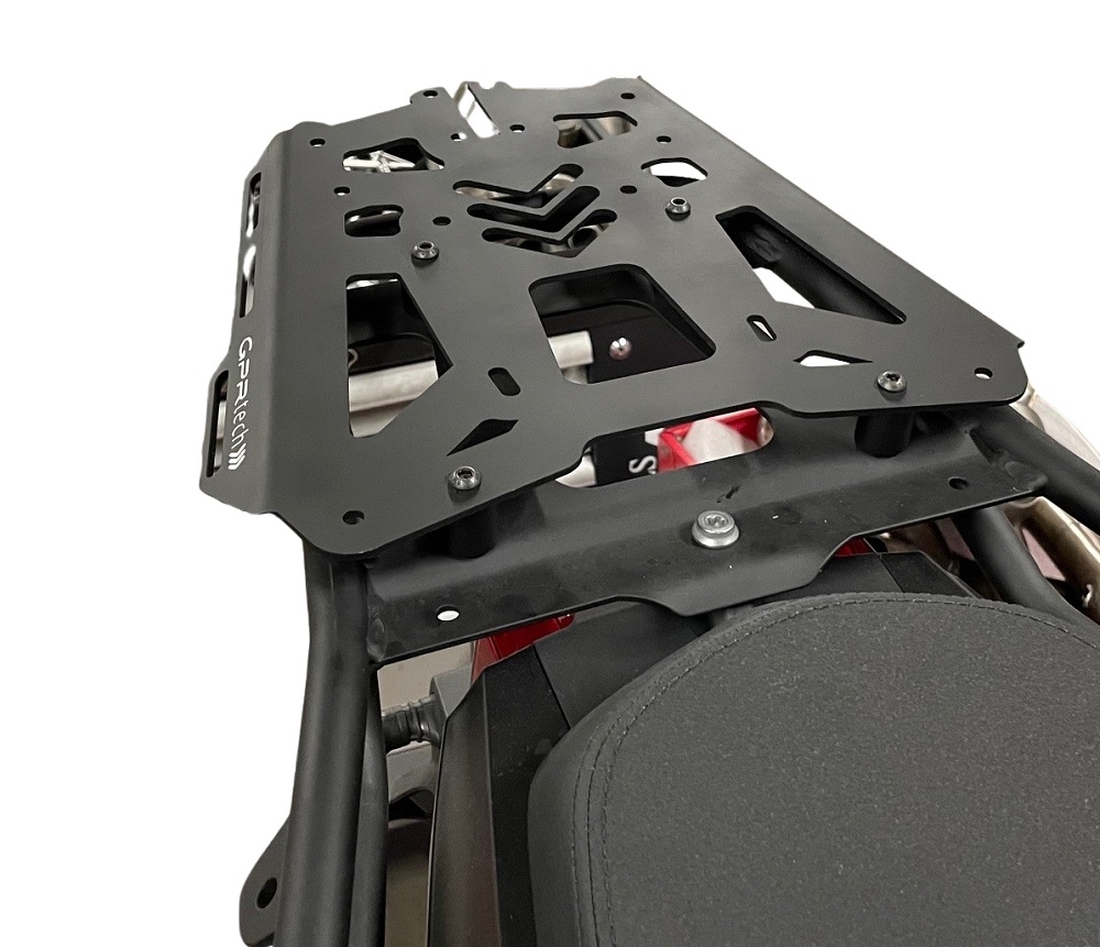 GPR TECH Voge 625DSX 2024/2026 e5 Topcase aus Aluminium, silberfarben mit spezifischer Platte inklusive Kapazität Liter 45