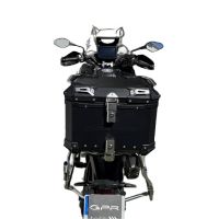GPR TECH Voge 525DSX 2023/2025 e5 Topcase aus Aluminium, schwarze Farbe mit spezifischer Platte enthalten Kapazität Liter 35