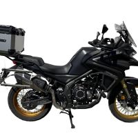 GPR TECH Voge 525DSX 2023/2025 e5 Topcase aus Aluminium, silberfarben mit spezifischer Platte inklusive Kapazität Liter 35