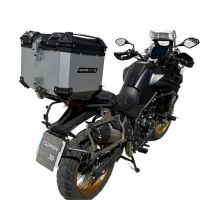 GPR TECH Voge 525DSX 2023/2025 e5 Topcase aus Aluminium, silberfarben mit spezifischer Platte inklusive Kapazität Liter 35