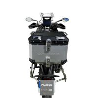 GPR TECH Voge 525DSX 2023/2025 e5 Topcase aus Aluminium, silberfarben mit spezifischer Platte inklusive Kapazität Liter 35