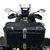 GPR TECH Voge 525DSX 2023/2025 e5 Topcase aus Aluminium, schwarze Farbe mit spezifischer Platte enthalten Kapazität Liter 55