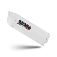 GPR auspuff kompatibel mit  Piaggio Vespa 300 Gts - Gtv - Touring - Super  2019-2020, Albus Ceramic, Racing-Komplettsystem-Auspuff, einschließlich Krümmer und abnehmbarem DB-Killer 
