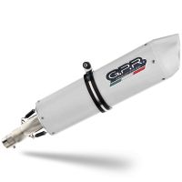 GPR auspuff kompatibel mit  Bmw F 800 Gs 2008-2015, Albus Ceramic, Zugelassener legaler Slip-On-Auspuff mit Abe, einschließlich abnehmbarem DB-Killer und Verbindungsrohr 