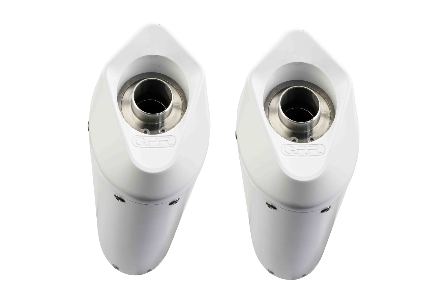 GPR auspuff kompatibel mit  Bmw K 1600 Gt 2010-2016, Albus Ceramic, Doppelt homologierter legaler Slip-On-Auspuff mit ABE, einschließlich abnehmbarer DB-Killer und verbindungsrohre 