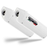 GPR auspuff kompatibel mit  Bmw K 1600 Gt 2010-2016, Albus Ceramic, Doppelt homologierter legaler Slip-On-Auspuff mit ABE, einschließlich abnehmbarer DB-Killer und verbindungsrohre 