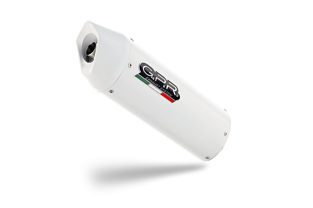 GPR auspuff kompatibel mit  Ducati Hypermotard 796 2010-2012, Albus Ceramic, Zugelassener legaler Mid-Full-Systemauspuff mit ABE, einschließlich abnehmbarem DB-Killer und Katalysator 