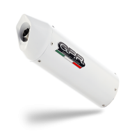 GPR auspuff kompatibel mit  Ducati Hypermotard 796 2010-2012, Albus Ceramic, Zugelassener legaler Mid-Full-Systemauspuff mit ABE, einschließlich abnehmbarem DB-Killer und Katalysator 