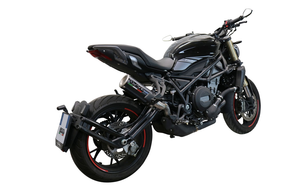 GPR auspuff kompatibel mit  Benelli 752 S 2019-2021, M3 Poppy , Zugelassener legaler Slip-On-Auspuff mit Abe, einschließlich abnehmbarem DB-Killer und Verbindungsrohr 