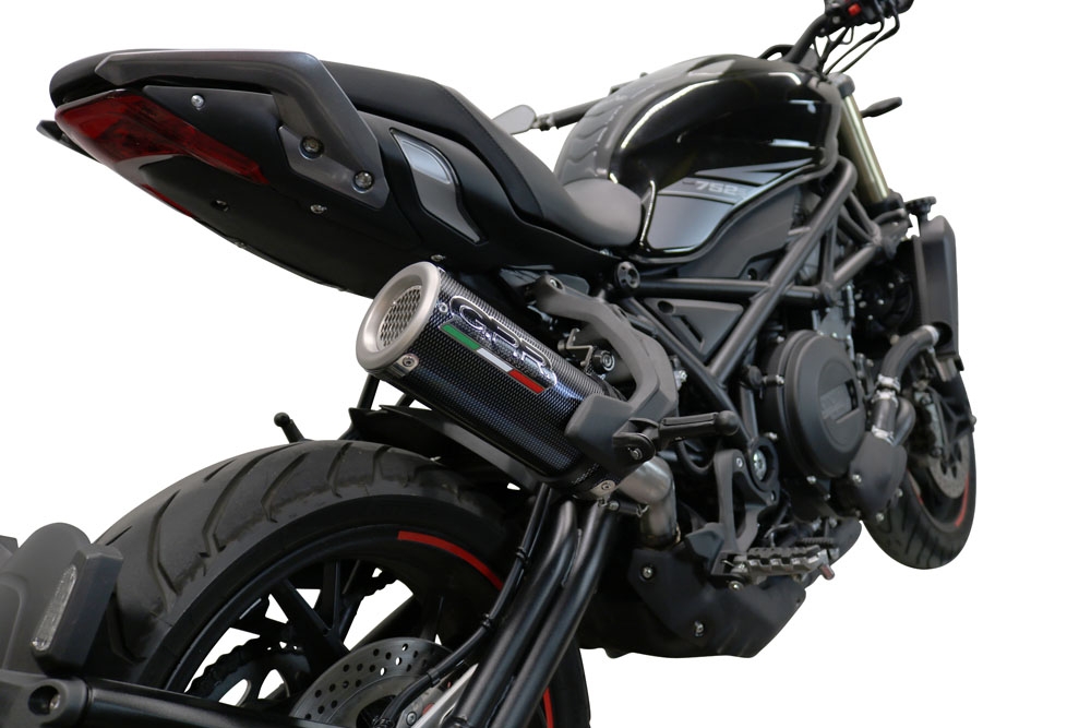 GPR auspuff kompatibel mit  Benelli 752 S 2019-2021, M3 Poppy , Zugelassener legaler Slip-On-Auspuff mit Abe, einschließlich abnehmbarem DB-Killer und Verbindungsrohr 