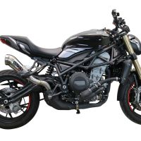 GPR auspuff kompatibel mit  Benelli 752 S 2019-2021, Powercone Evo, Zugelassener legaler Slip-On-Auspuff mit Abe, einschließlich abnehmbarem DB-Killer und Verbindungsrohr 