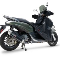 GPR auspuff kompatibel mit  Piaggio Beverly 300 I.E. ABS - S - Police  2016-2020, Furore-X Scooter, Zugelassener legaler Vollanlagenauspuff mit ABE, inklusive herausnehmbarem DB-Killer 