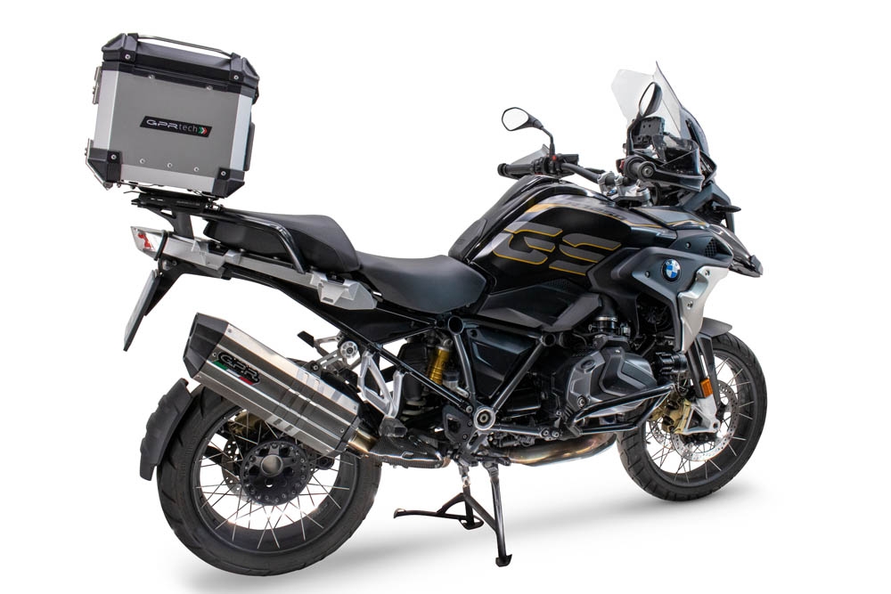 GPR TECH Bmw R 1200 Gs 2017/2018 e4 Topcase aus Aluminium, silberfarben mit spezifischer Platte inklusive Kapazität Liter 35