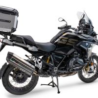 GPR TECH Bmw R 1250 Gs 2019/2020 e4 Topcase aus Aluminium, silberfarben mit spezifischer Platte inklusive Kapazität Liter 35