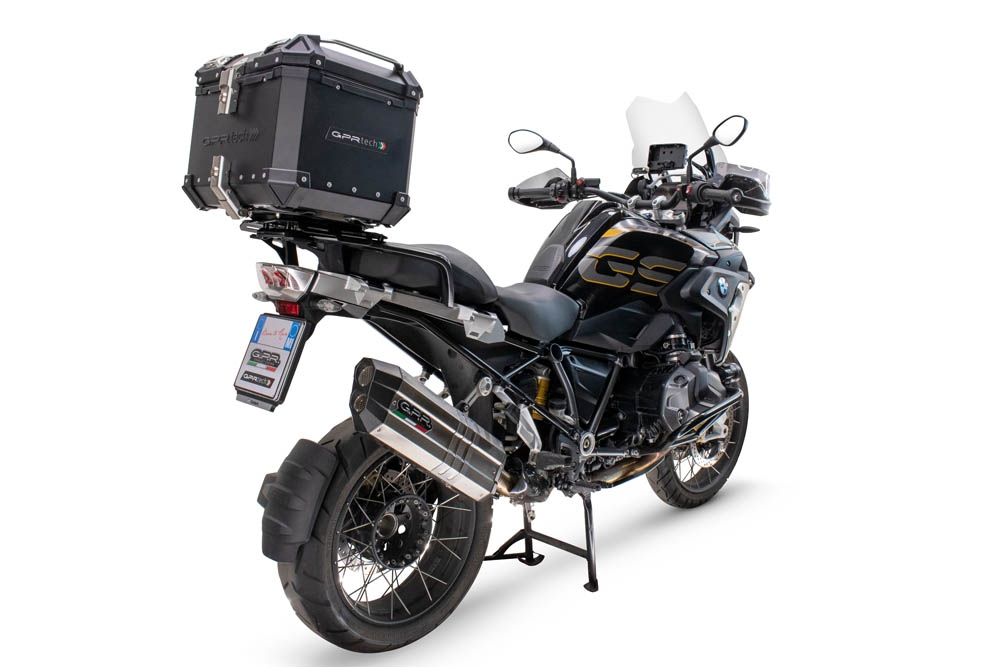 GPR TECH Bmw R 1200 Gs 2017/2018 e4 Topcase aus Aluminium, schwarze Farbe mit spezifischer Platte enthalten Kapazität Liter 35