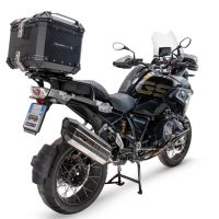 GPR TECH Bmw R 1200 Gs 2017/2018 e4 Topcase aus Aluminium, schwarze Farbe mit spezifischer Platte enthalten Kapazität Liter 35