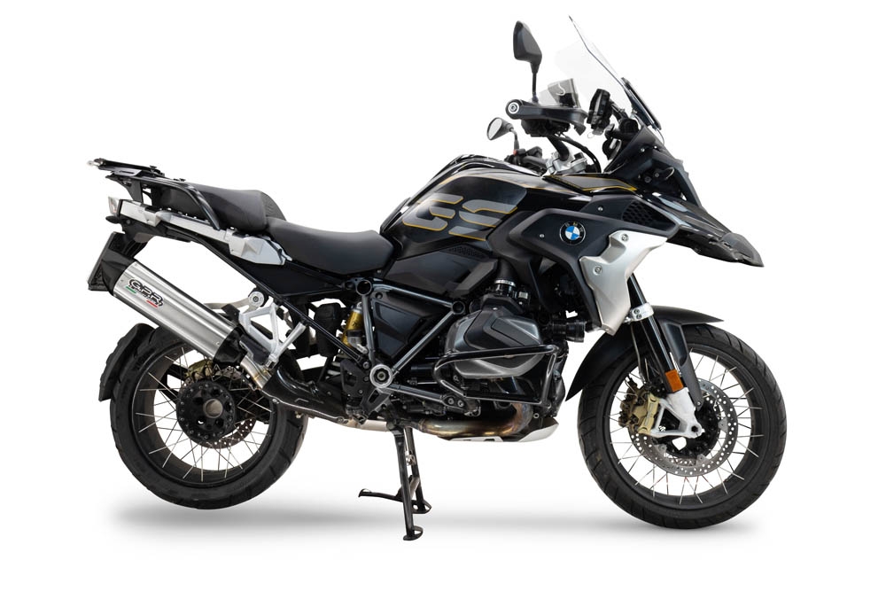 GPR auspuff kompatibel mit  Bmw R 1250 Gs 2019-2020, Furore-X Titanio, Zugelassener legaler Slip-On-Auspuff mit Abe, einschließlich abnehmbarem DB-Killer und Verbindungsrohr 