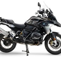 GPR auspuff kompatibel mit  Bmw R 1250 Gs 2021-2024, Furore-X Titanio, Zugelassener legaler Slip-On-Auspuff mit Abe, einschließlich abnehmbarem DB-Killer und Verbindungsrohr 