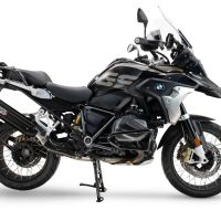 GPR auspuff kompatibel mit  Bmw R 1250 Gs 2019-2020, Furore-X Titanio Nero, Zugelassener legaler Slip-On-Auspuff mit Abe, einschließlich abnehmbarem DB-Killer und Verbindungsrohr 