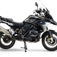 GPR auspuff kompatibel mit  Bmw R 1250 Gs Adventure 2021-2024, Furore-X Acciaio Inox, Zugelassener legaler Slip-On-Auspuff mit Abe, einschließlich abnehmbarem DB-Killer und Verbindungsrohr 