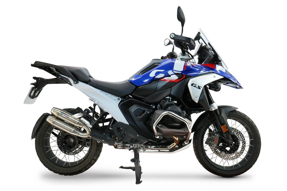 GPR auspuff kompatibel mit  Bmw R 1300 GS 2024-2026, Deeptone Duplex, Doppelt homologierter legaler Slip-On-Auspuff mit ABE, einschließlich abnehmbarer DB-Killer und verbindungsrohre 