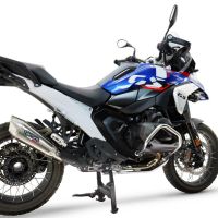 GPR auspuff kompatibel mit  Bmw R 1300 GS 2024-2026, GP-Revo Titanium, Zugelassener legaler Slip-On-Auspuff mit Abe, einschließlich abnehmbarem DB-Killer und Verbindungsrohr 