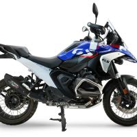 GPR auspuff kompatibel mit  Bmw R 1300 GS 2024-2026, GP-Revo Black Titanium, Zugelassener legaler Slip-On-Auspuff mit Abe, einschließlich abnehmbarem DB-Killer und Verbindungsrohr 