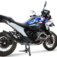 GPR auspuff kompatibel mit  Bmw R 1300 GS 2024-2026, GP-Revo Black Titanium, Zugelassener legaler Slip-On-Auspuff mit Abe, einschließlich abnehmbarem DB-Killer und Verbindungsrohr 