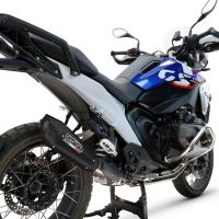 GPR auspuff kompatibel mit  Bmw R 1300 GS 2024-2026, GP-Revo Black Titanium, Zugelassener legaler Slip-On-Auspuff mit Abe, einschließlich abnehmbarem DB-Killer und Verbindungsrohr 