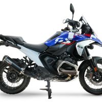 GPR auspuff kompatibel mit  Bmw R 1300 GS 2024-2026, Hyper Dual Black Titanium, Zugelassener legaler Slip-On-Auspuff mit Abe, einschließlich abnehmbarem DB-Killer und Verbindungsrohr 