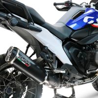 GPR auspuff kompatibel mit  Bmw R 1300 GS 2024-2026, Hyper Dual Black Titanium, Zugelassener legaler Slip-On-Auspuff mit Abe, einschließlich abnehmbarem DB-Killer und Verbindungsrohr 