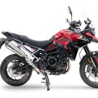 GPR auspuff kompatibel mit  Triumph Tiger 900 GT / Pro / Rally Pro 2024-2025, New Grand Prix Evo Titanium, Zugelassener legaler Slip-On-Auspuff mit Abe, einschließlich abnehmbarem DB-Killer und Verbindungsrohr 
