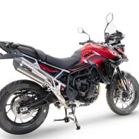 GPR auspuff kompatibel mit  Triumph Tiger 900 GT / Pro / Rally Pro 2024-2025, New Grand Prix Evo Titanium, Zugelassener legaler Slip-On-Auspuff mit Abe, einschließlich abnehmbarem DB-Killer und Verbindungsrohr 