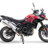 GPR auspuff kompatibel mit  Triumph Tiger 900 GT / Pro / Rally Pro 2024-2025, Furore-X Acciaio Inox, Zugelassener legaler Slip-On-Auspuff mit Abe, einschließlich abnehmbarem DB-Killer und Verbindungsrohr 