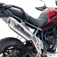 GPR auspuff kompatibel mit  Triumph Tiger 900 GT / Pro / Rally Pro 2024-2025, Furore-X Acciaio Inox, Zugelassener legaler Slip-On-Auspuff mit Abe, einschließlich abnehmbarem DB-Killer und Verbindungsrohr 